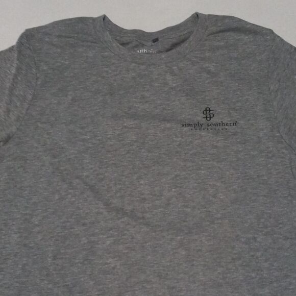 Simply Southern Cowgirls Dont Cry Short Sleeve Shirt-Medium-Cowboy Hat-Soft - Picture 3 of 6